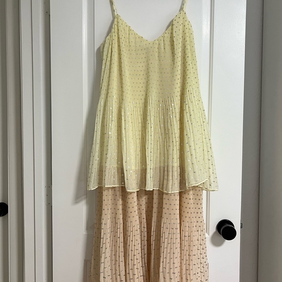 Zara Cream Dress with Silver Dots - Picture 1 of 6